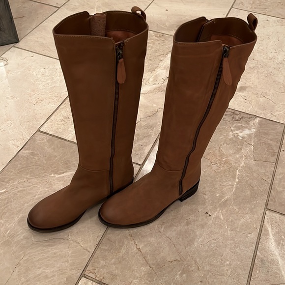 Sz 6.5 Diba True Knee High Brown Suede Boots. Rikki Jo. - Picture 2 of 11